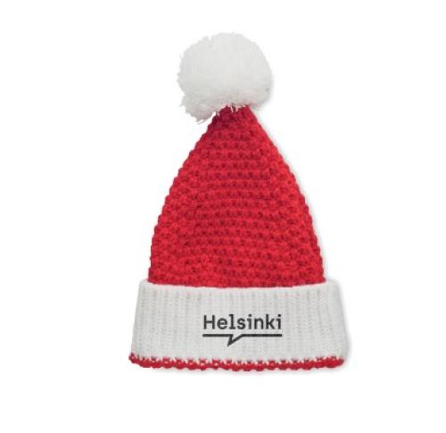 Promotional Knitted Christmas Santa Hats Beanie Acrylic